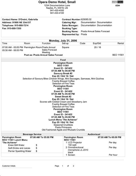 beo full form in hotel|sample of beo.